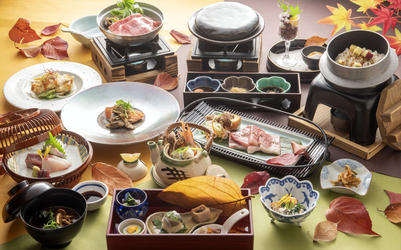 松茸と黒毛和牛石焼会席