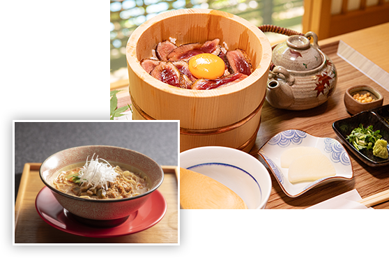 拘りの『河内鴨×炭火焼き』料理がお薦め